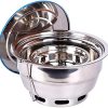 BBQ Rotisserie Kit Universal Grill Rotisserie Stainless Steel Universal Grill Spit Barbecue Accessories with Electric Motor and Handle for Picnic Camping Camp Fires 4