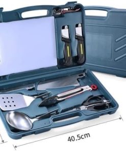 Grill Set Heavy Duty BBQ Accessories, BBQ Tool Set Grill Accessories with Carrying Case, Stainless Steel Grill Tools Set for Outdoor Camping Barbecue 2