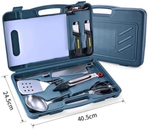 Grill Set Heavy Duty BBQ Accessories, BBQ Tool Set Grill Accessories with Carrying Case, Stainless Steel Grill Tools Set for Outdoor Camping Barbecue - Image 2