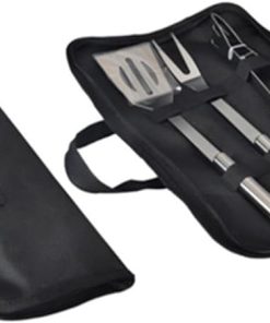BESPORTBLE 2 Sets 3pcs BBQ Tools Stainless Steel Grilling Kit Set Clamp Fork Shovel Outdoor BBQ Accessories for Camping Cooking 2