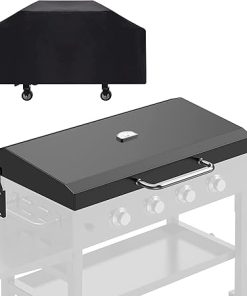 BBQ-PLUS Hinged Lid & Cover for Blackstone 36" Griddle, Black