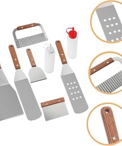 1 Set Portable Grill Tools Heavy Duty BBQ Accessories for Camping and Outdoor Cooking Ergonomic Design Easy to Clean Compact and Lightweight Grilling Utensils 2
