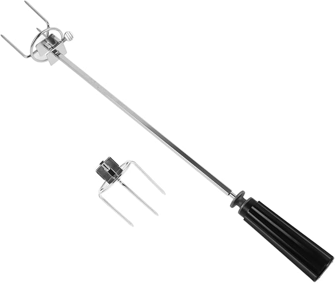BESTonZON 1 Set Rotating Bbq Forks for Chicken Turkey for Home Grilling Outdoor Bbqs and Picnics Lightweight Durable present for Lovers 2 BESTonZON 1 Set Rotating Bbq Forks for Chicken Turkey for Home Grilling Outdoor Bbqs and Picnics Lightweight Durable present for Lovers - Image 2