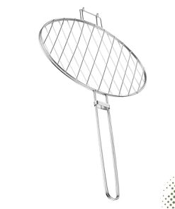Outdoor Cooking Bbq Tools Stainless Steel Grilled Fish Tongs Large Grilling Basket Locking Heat-resistant Handle 2