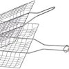 4Pcs Fish Grill Clip with Wooden Handle Durable Grilled Net for Bbq Camping and Picnics Compact Outdoor Barbecue Tool for Grilling Fish and Vegetables 3
