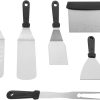 Grill 6-Piece Stainless Steel BBQ Tools All-in-one Grill Accessory Set for Outdoor Camping and Events