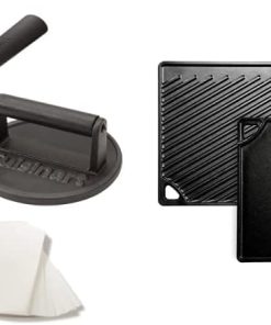 Cuisinart Smashed Burger Kit + Lodge Reversible Grill/Griddle (9.5" x 16.75")