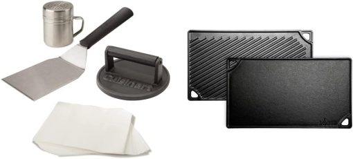 Cuisinart Smashed Burger Kit + Lodge Reversible Grill/Griddle (9.5" x 16.75")