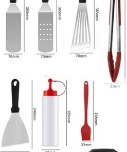Outdoor Barbecue Tools Frying Shovel Grilling Shovel Iron Plate Grilling Shovel Cooking Shovel Set 2