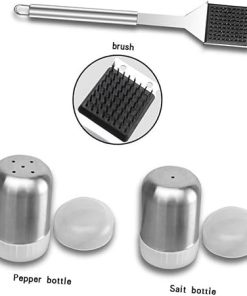 Grill Accessories,20pcs Blackstone Griddle Accessories,Grilling Accessories for Outdoor Grill Stainless Steel Barbecue Tool Barbecue Accessories Stainless Steel BBQ Tool Set Roasting Fork 2