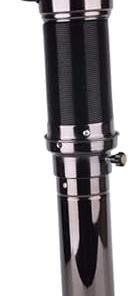 Extendable Barbecue Exhaust Pipe BBQ Chimney Accessories Easy Installation Roast Meat Shop Commercial Use Flexible 71-220cm, Black