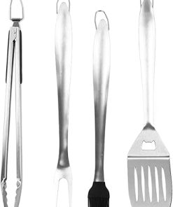 Upgrade Your Grilling Game with Our Stainless Steel Grilling Kit: The Ultimate BBQ Grill Tools Set for Perfect Outdoor Cooking Experience