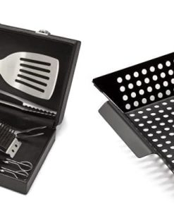 Cuisinart CGS-2010 Premium Grilling Set (10-Piece) and Cuisinart CNW-328 Non Stick 11-Inch, 11 x 11, Grill Wok