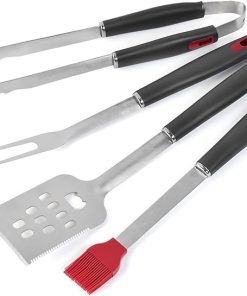 Grill Set, Heavy Duty BBQ Accessories, BBQ Tool Set Grill Accessories, Stainless Steel Grill Tools, Portable Grill Accessories for Gourmets, Barbecue Fans, Cooks