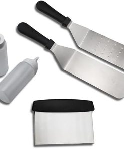 MaGiLL Outdoor BBQ Tools Set Accessories Kit Griddle Grilling Tools Spatulas Set Stainless Steel Grill BBQ Spatula Kit