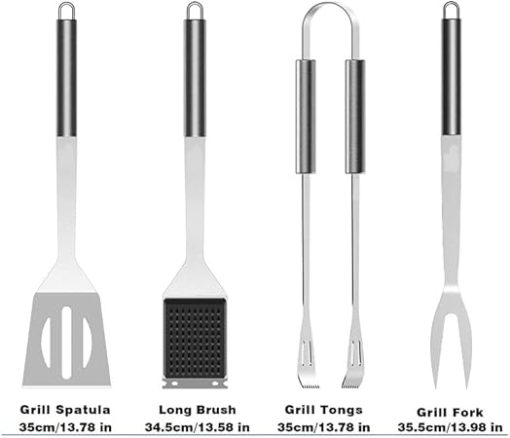 MaGiLL BBQ Tools Set 25 Pieces Stainless Steel Portable Set BBQ Tools BBQ Accessories - Image 2