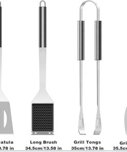 MaGiLL BBQ Tools Set 25 Pieces Stainless Steel Portable Set BBQ Tools BBQ Accessories 2