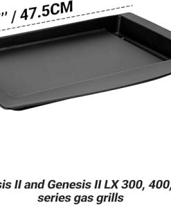 Onlyfire 7599 Griddle for Weber Genesis II 300 & 600 Series, Cast Iron Cooking Griddle for Weber Genesis II LX 3 4 6 Burner Gas Grills, Grill Accessories for Weber Genesis II Grill 2