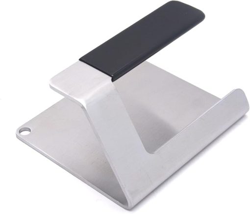Kitchen Tools 6"×5.5" Stainless Steel Hamburger Smash Press, Sandwiches Flat Top Grilling Sear Sizzle Griddle Accessories Integrated Grill Press Burger Press