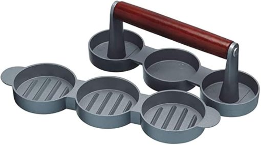 Mini Non Stick Burger Press, Aluminium Hamburger Patty Press Kitchen Cooking Tool & Grilling BBQ Accessories