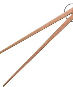 BBQ Kitchen Tongs Kitchen Utensils BBQ Tweezer Food Clip Kitchen Chief Tongs Wood Portable for Picnic Barbecue Cooking 2