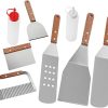 Mipcase 3 Sets BBQ Grill Accessories Set Stainless Steel Fork Cutter Grilling Tool Kit Case Multi-Functional Outdoor Grilling Utensils 3