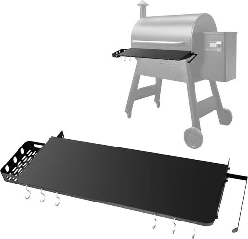 Folding Shelf for Traeger Grills Pro 780 & Ironwood 885, Grill Accessories-Folding Shelves for Traeger pro 780 Accessories, Replacement for Traeger BAC442 Folding Shelf, 33" x 12"