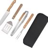 Mipcase 3 Sets Grill Tool Kit Stainless Steel BBQ Tools Set Multi-Functional Grilling Utensils for Outdoor