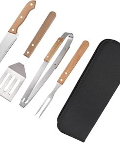 Mipcase 3 Sets Grill Tool Kit Stainless Steel BBQ Tools Set Multi-Functional Grilling Utensils for Outdoor