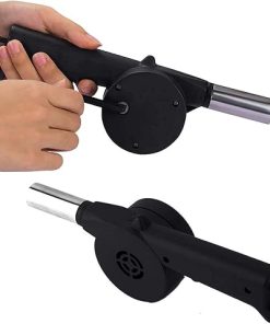 Manually BBQ Fan Air Blower, Portable Hand Crank Fire Bellows, Barbecue Fire Bellows for Picnic Camping Outdoor BBQ Tools, Barbeque Accessories for Cooking, Backyard Barbecue,