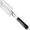 Barbecue Tools for Grilling BBQ Tongs Sausage Barbecue Net Beef Grilling Basket Clip Style Grill Mesh 4