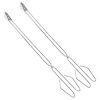 Garbage Clip Scissor Tongs Stainless Steel Tongs Portable up Tool BBQ Grill Accessory Trash Picker for Outdoor Use