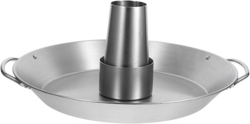 PRETYZOOM Chicken Roaster Tool Roasting Rack -ready Stainless Steel Stand for Barbecue