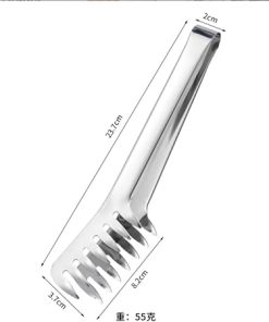 Kitchen Cooking Tongs Stainless Steel Grill Tongs for Cooking Self-Service Pasta Tongs Barbecue Tongs Tongs Kitchen Tool 2