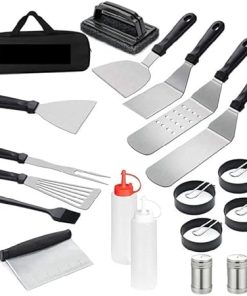 19 Pack BBQ Accessories Utensils Stainless Steel BBQ Tool Set Outdoor BBQ Tool Set