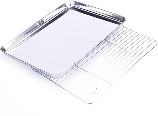 Outdoor BBQ Tool Set Grill Pan for Gas Stove Barbecue Grill Accessory Non-Stick Fry Pan Roasting Tool Compact and Portable