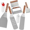 8pc BBQ Tools Set Grilling Utensils for Outdoor Grill Grill Accessories Cleaning Brush Scraper Fork Tongs Spatul 3