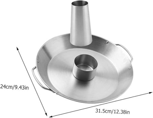 Stainless Steel Chicken Stand Grilling Pan Roaster Tool Chicken Roasting Rack - Image 2