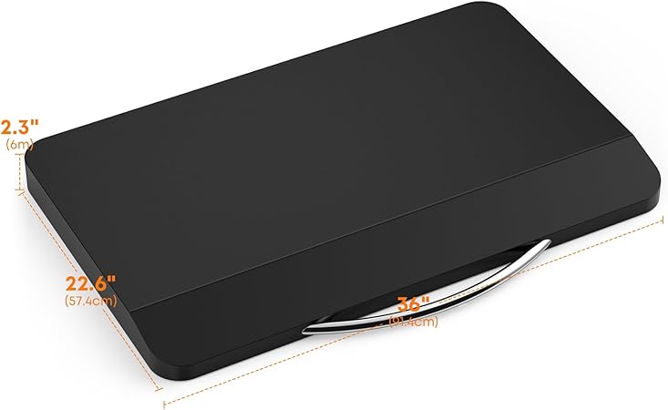 Stanbroil Hard Cover Hood 36 Inch Hard Top Lid for Cuisinart CGG-0036 36″ 4 Burner Gas Griddle, Powder Coated Steel Griddle Lid with Handle, Black 2 Stanbroil Hard Cover Hood 36 Inch Hard Top Lid for Cuisinart CGG-0036 36" 4 Burner Gas Griddle, Powder Coated Steel Griddle Lid with Handle, Black - Image 2