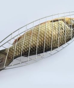 Portable Nonstick Fish Grilling Basket with Handle Chicken Meat BBQ Mesh Clip DIY Barbecue Tool Roasting Accessories Outdoor 2