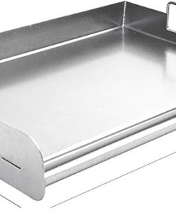 Charcoal Companion Stainless Steel Pro Grill Griddle – Heavy-Duty Professional Grade Griddle with Rear Edge Stop, Grease Reservoir, and Welded Handles, Ideal for Outdoor Cooking 2