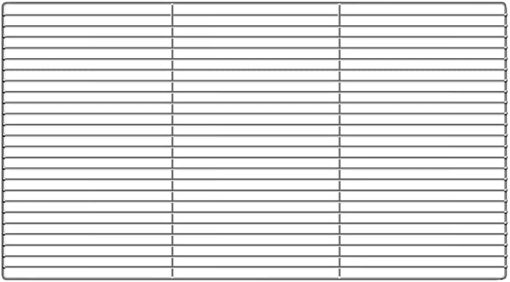 1pc Barbecue Net Square Grid Cooking Square Bbq Grill Stainless Steel Mesh Bar Baking Cooling Frame Fire Flat Chicken Duck Mesh (Size : 53x29.5cm)