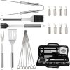 OUSIKA DOUBA BBQ Charcoal Pliers BBQ Charcoal Clamps Aluminum BBQ Tools Tongs BBQ Clamps Portable Clamps BBQ Accessories Barbecue 3