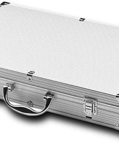 BBQ Tool Aluminum Carrying Case, Deluxe Grill Set,32PCS Stainless Steel Grill Accessories with Thermometer,for Camping/Backyard Barbecue 2