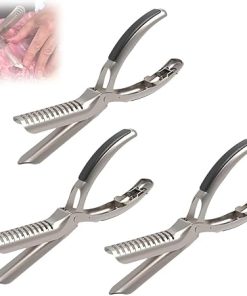 Rib Prep Tool Membrane Remover,Rib Membrane Removal Tool,Meat Rib Separator,Rib Skinner Membrane Removal Tool,Rib Membrane Remover Stainless Steel Tool,Dishwasher Safe BBQ Accessories(3pcs)