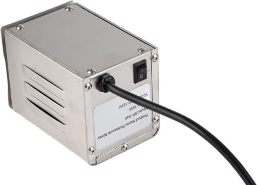 TOPINCN Stainless Steel BBQ Rotisserie Motor Electric Roaster 50 to 70kgF, Convenient & with Multiple Plug Options, (US Plug 110V)