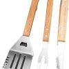 1 Set 35pcs bbqtools Barbecue Accessories Grilling Tongs Grill Accessories for Outdoor Grill Wire Cleaning Brush Kitchen Spatula Holder Wire kit 304 Stainless Steel Utensils Smoky 4