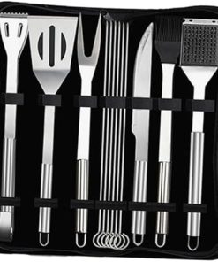 Grill Accessories Set 12pcs BBQ Tools Kit with Stainless Steel Utensils and Storage Bag