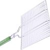 Stainless Steel BBQ Barbecue Grilling Basket - Ultimate Tool for Grilling Fish, Vegetables, Steak, Shrimp, and Chops - Versatile and BBQ Grill Net for Perfect Cooking Ex