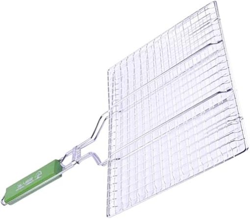misppro Portable Stainless Steel BBQ Barbecue Grilling Basket for Fish,Vegetables, Steak,Shrimp, Chops and Many Other Food .Great and Useful BBQ Tool - Meat Grilling Net